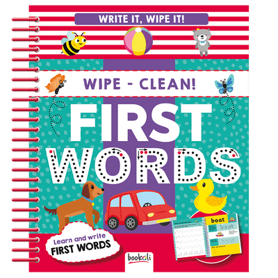Write It, Wipe It Spiral Book: First Words
