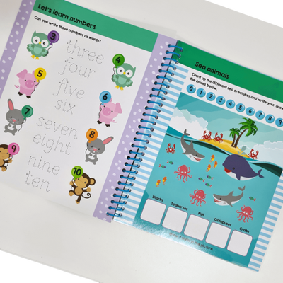 Write It, Wipe It Spiral Book: First Maths