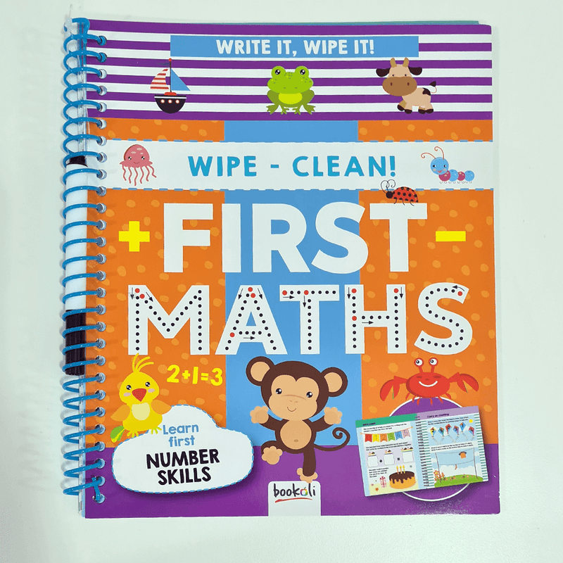 Write It, Wipe It Spiral Book: First Maths