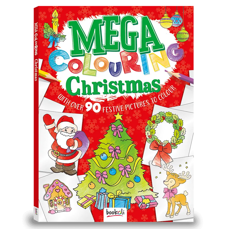 Mega Colouring 96 Page Colouring Book: Christmas