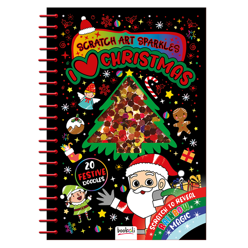 Scratch Art Sparkles: I Love Christmas