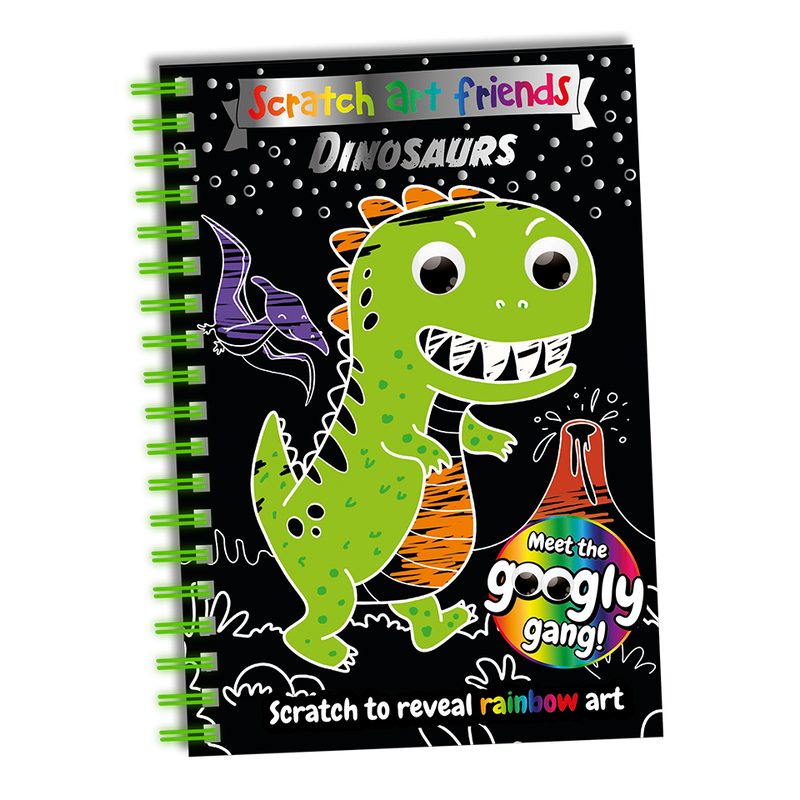 Scratch Art Friends: Dinosaurs
