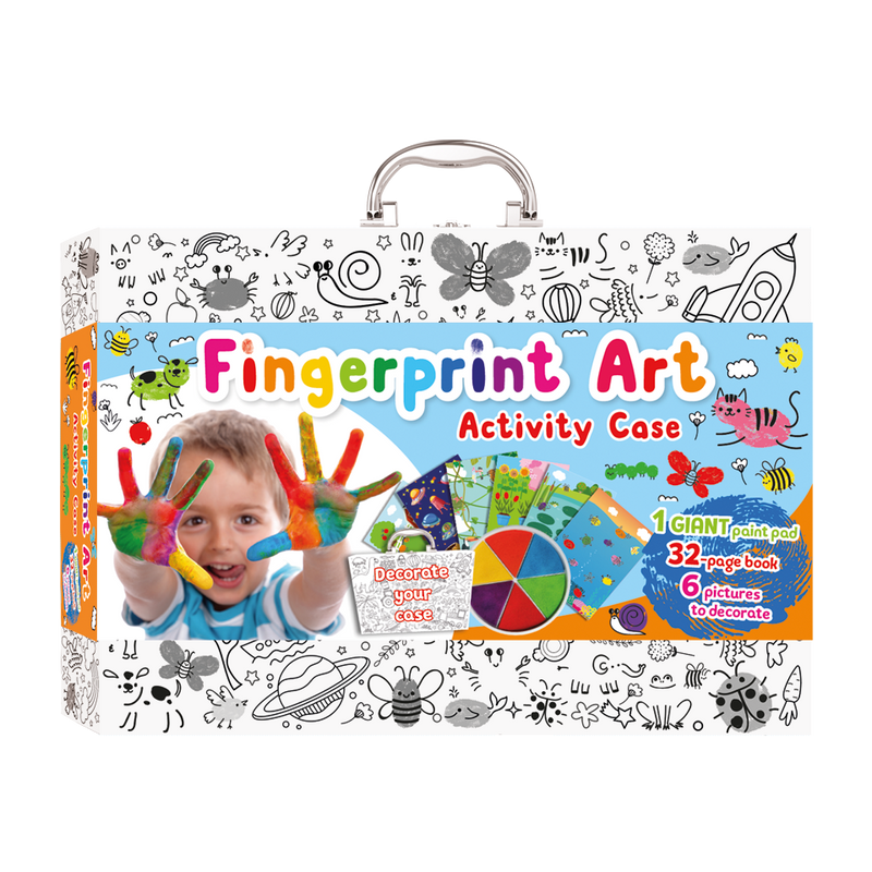 Colour-In Carry Case: Fingerprint Art Activity Case