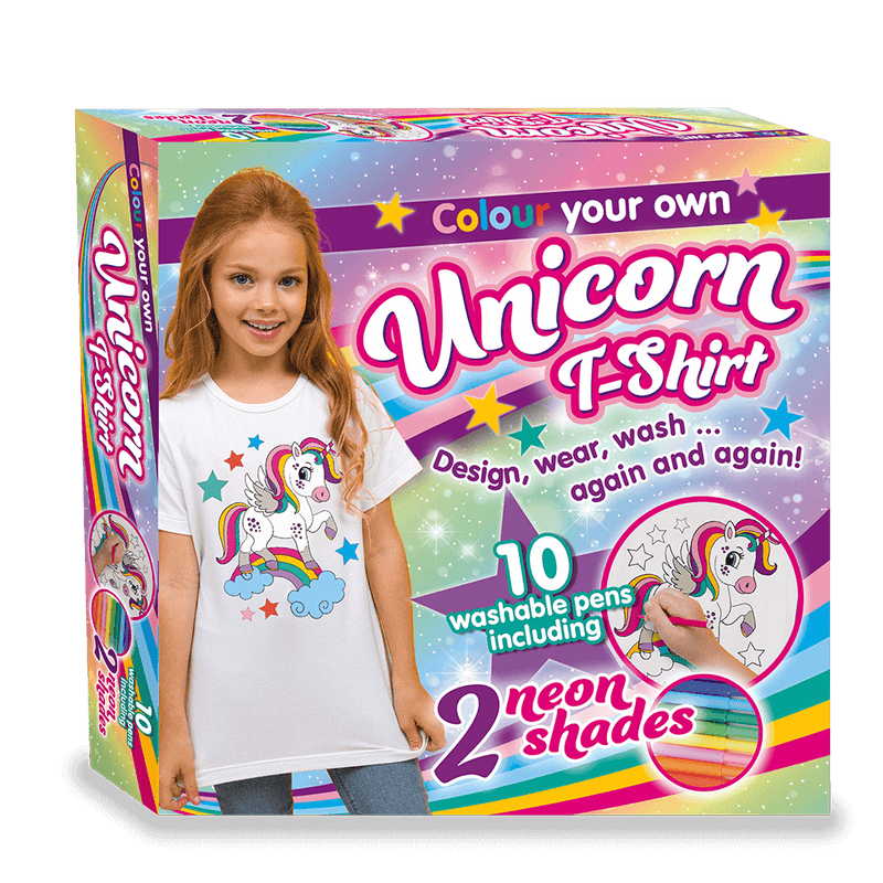 Colour Your Own Unicorn T-Shirt Boxset