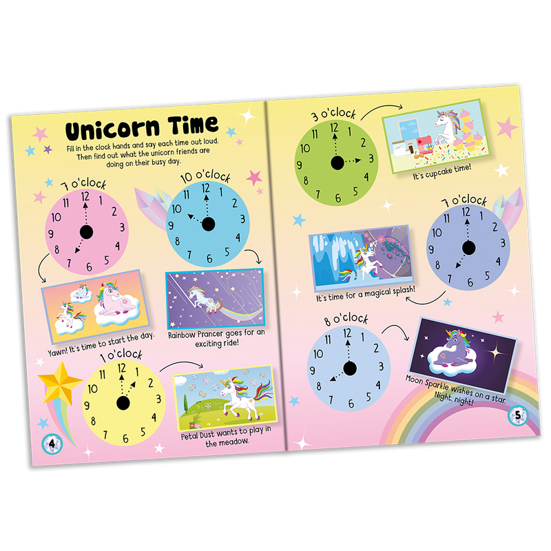 I Love Crystals Create Your Own Sparkly Unicorn Clock