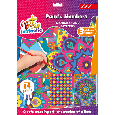 Art Fantastic Paint by Numbers Triple Set: Mandalas and Patterns