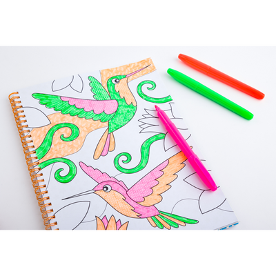 Magic Pattern Colouring Book: Neon Jungle
