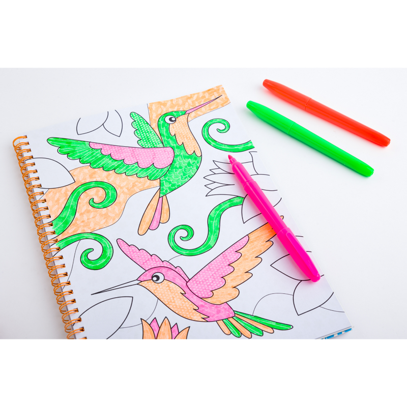 Magic Pattern Colouring Book: Neon Jungle