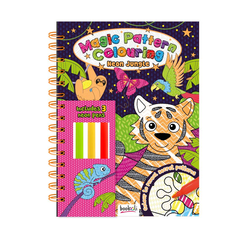 Magic Pattern Colouring Book: Neon Jungle