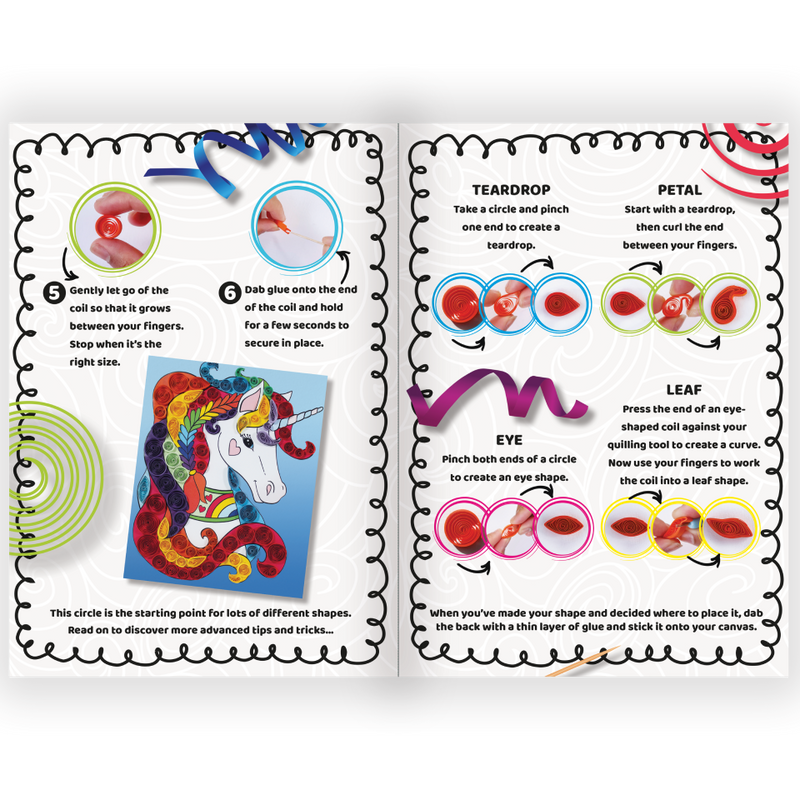 Create Your Own Paper Quilling Art Kit: Unicorn
