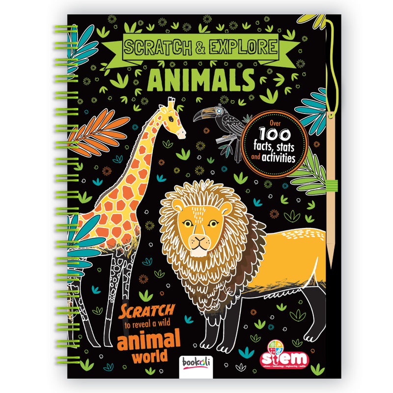 Scratch & Explore Book: Animals
