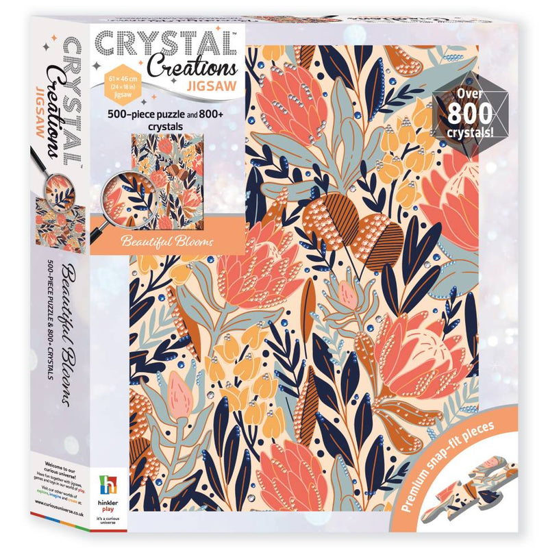 Crystal Creations 500-Piece Jigsaw: Beautiful Blooms