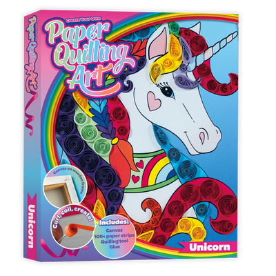 Create Your Own Paper Quilling Art Kit: Unicorn