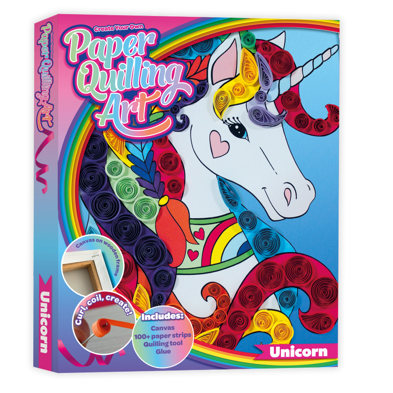 Create Your Own Paper Quilling Art Kit: Unicorn