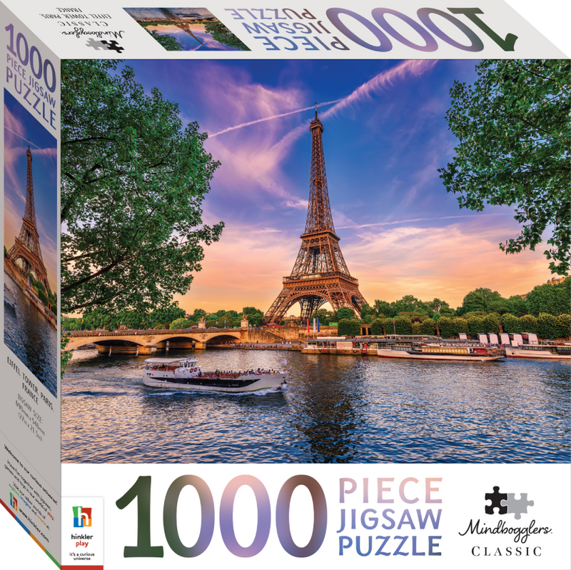 Mindbogglers 1000-Piece Jigsaw: Eiffel Tower, Paris, France
