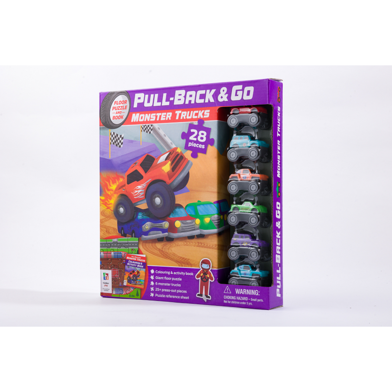 Pull-Back-And-Go Jigsaw: Monster Trucks