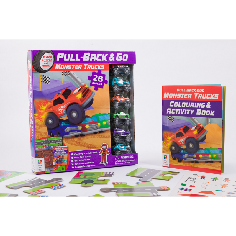 Pull-Back-And-Go Jigsaw: Monster Trucks