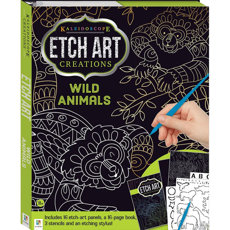 Kaleidoscope Etch Art Creations: Wild Animals