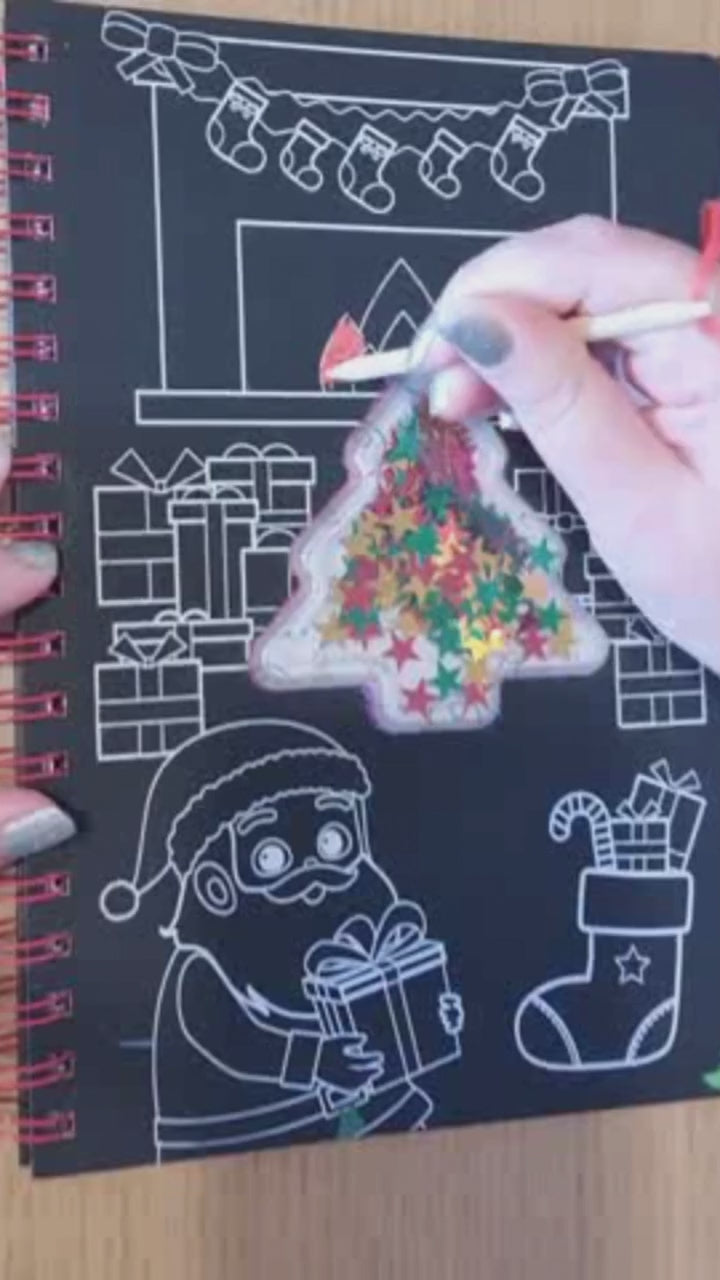 Scratch Art Sparkles: I Love Christmas